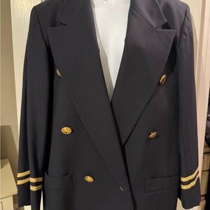 Dior Black Jacket with Cream Label